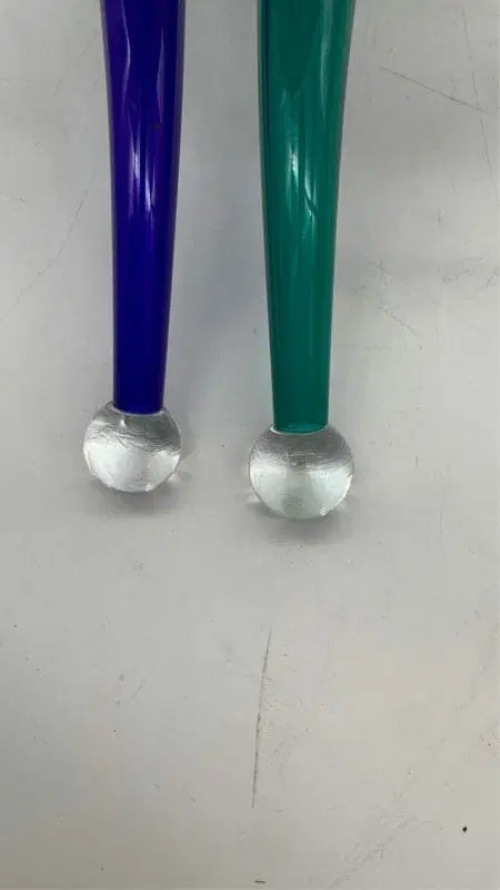 Applique singola – lampada da parete VeArt vetreria artistica Murano 1980 doppio - immagine 5