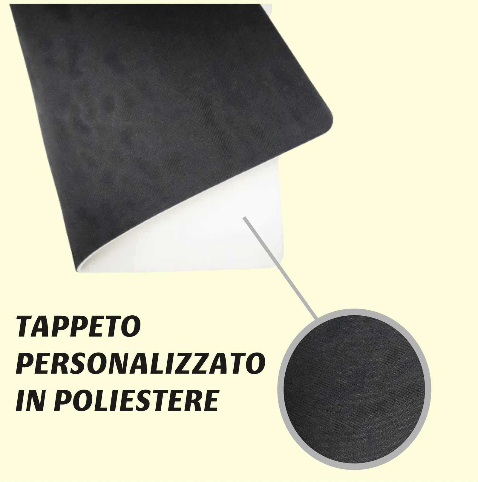 Tappeto PERSONALIZZATO con nome cane divertente Dogo Argentino Perchè bussi? Zerbino in poliestere 60×40 cm - immagine 2