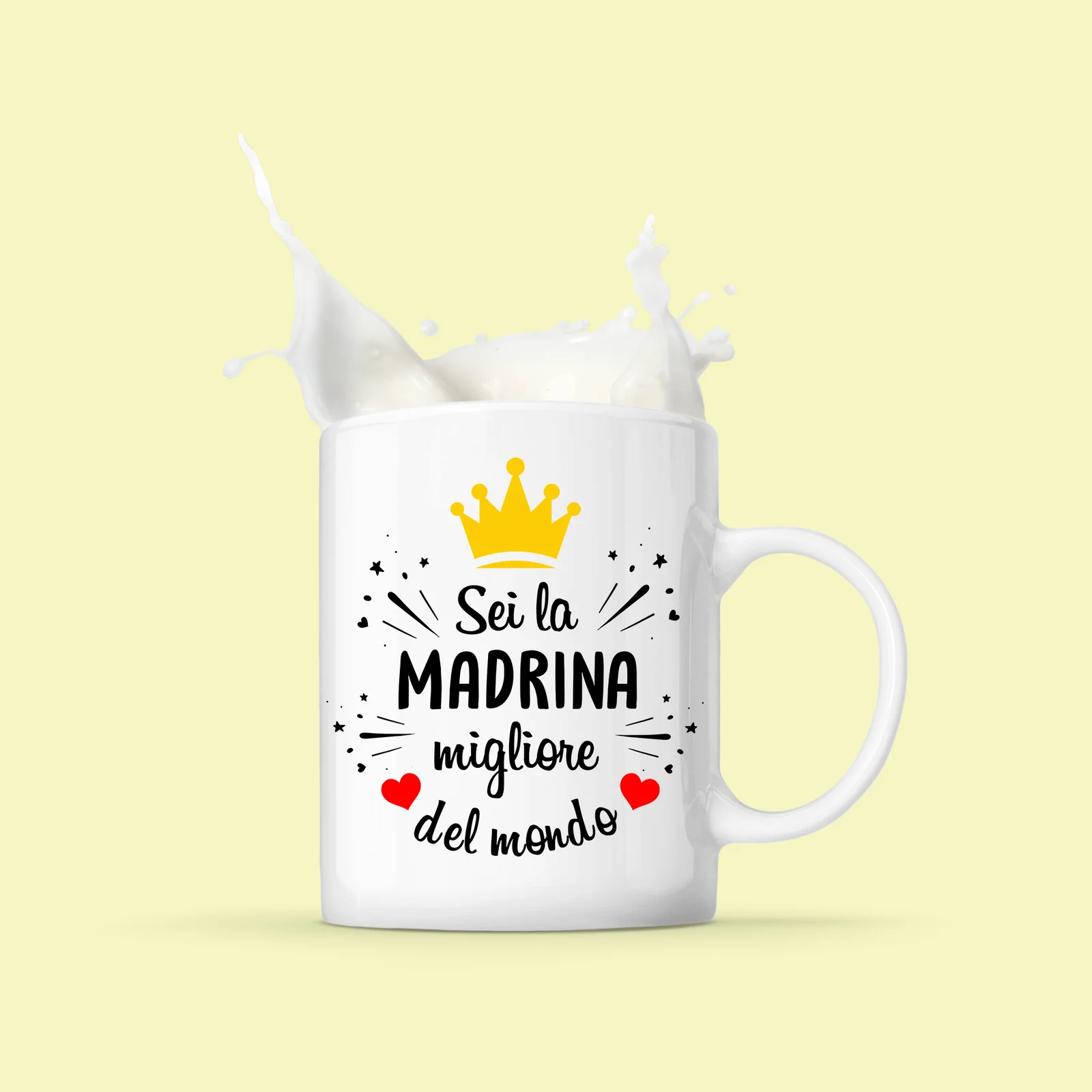 Tazza Madrina Sei la Madrina migliore del mondo Mug 11OZ Idea Regalo Madrina - immagine 3