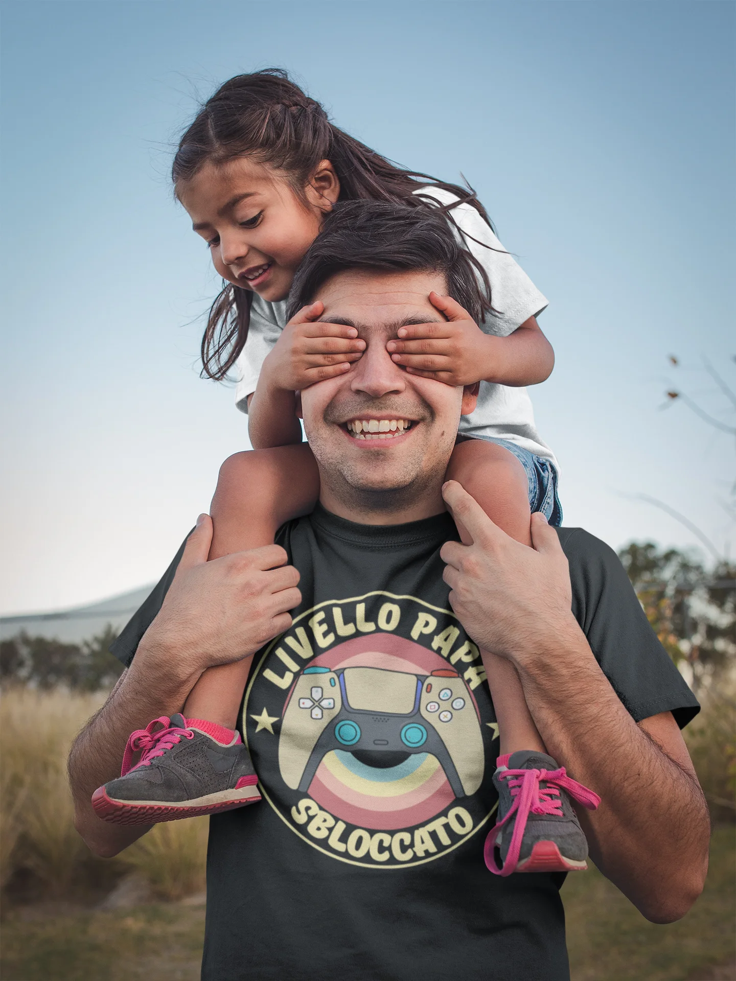 Maglietta Papà T-Shirt Festa del Papà Livello Papà Sbloccato Gamer regalo papà - immagine 3