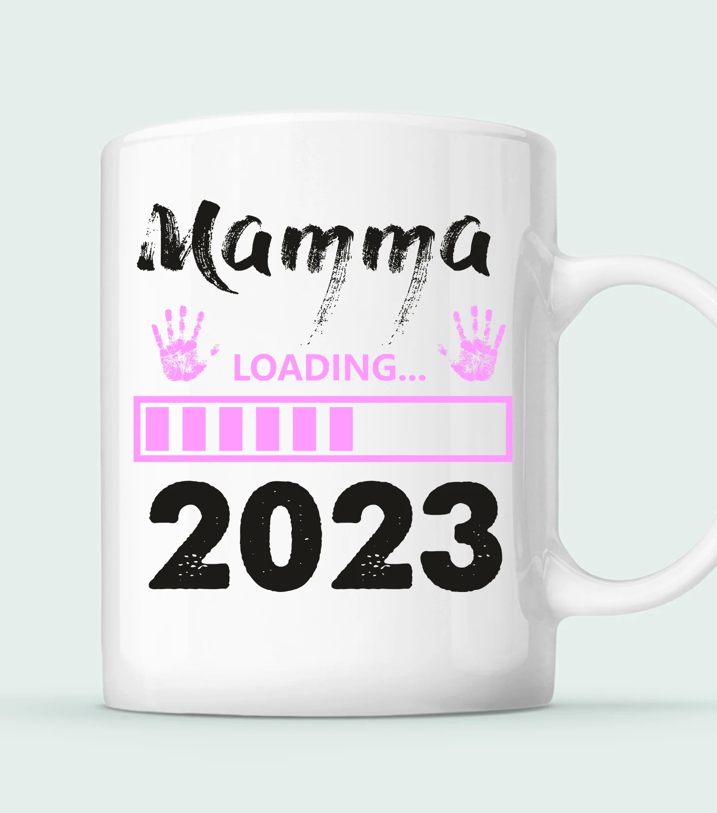Tazza Mamma Femminuccia Festa della Mamma Loading 2023 Regalo Mamma - immagine 4