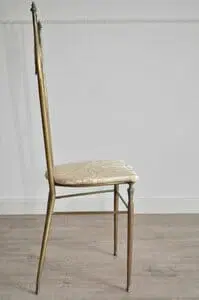 Hollywood Regency Chiavarine Sedie laterali, 1950s, Set di 2 - immagine 3