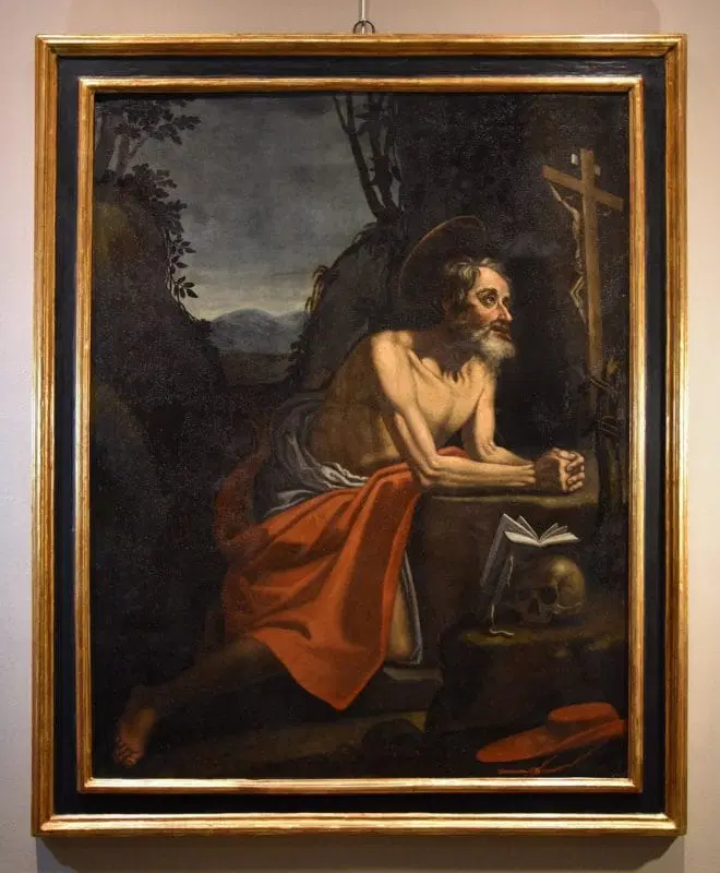 San Girolamo penitente nella grotta, Hendrick de Somer detto Enrico Fiammingo (Lokeren 1602 – Napoli 1655) - immagine 2