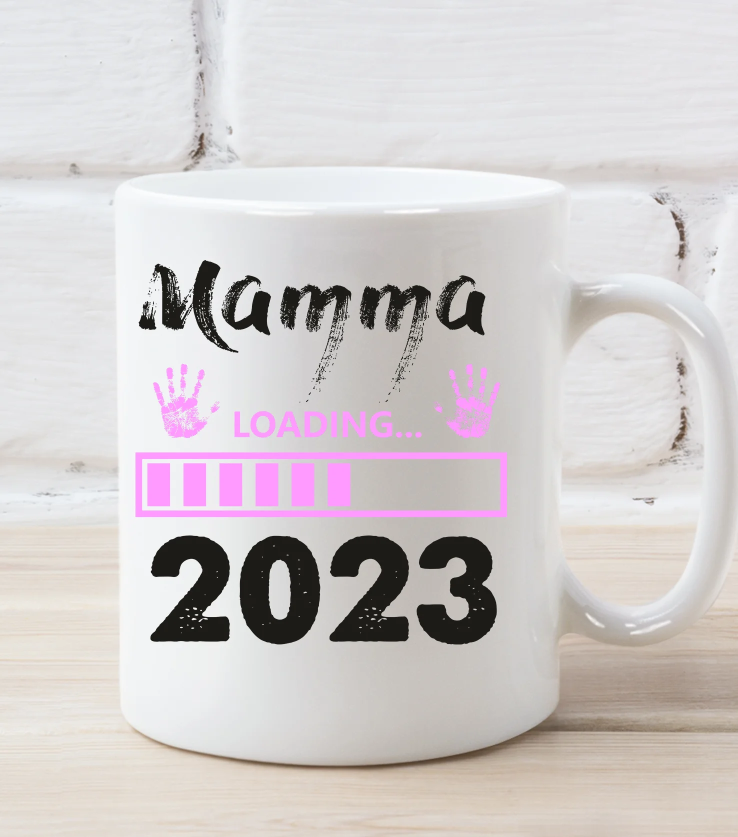 Tazza Mamma Femminuccia Festa della Mamma Loading 2023 Regalo Mamma - immagine 5