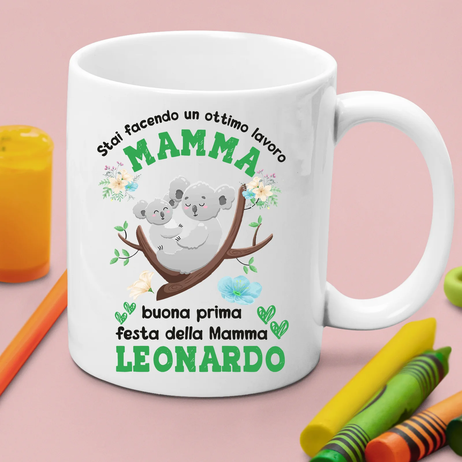 Tazza Mamma PERSONALIZZABILE Festa della Mamma Stai facendo un ottimo lavoro Mamma Buona Prima Festa della Mamma Mug 11OZ Idea Regalo Mamma - immagine 3