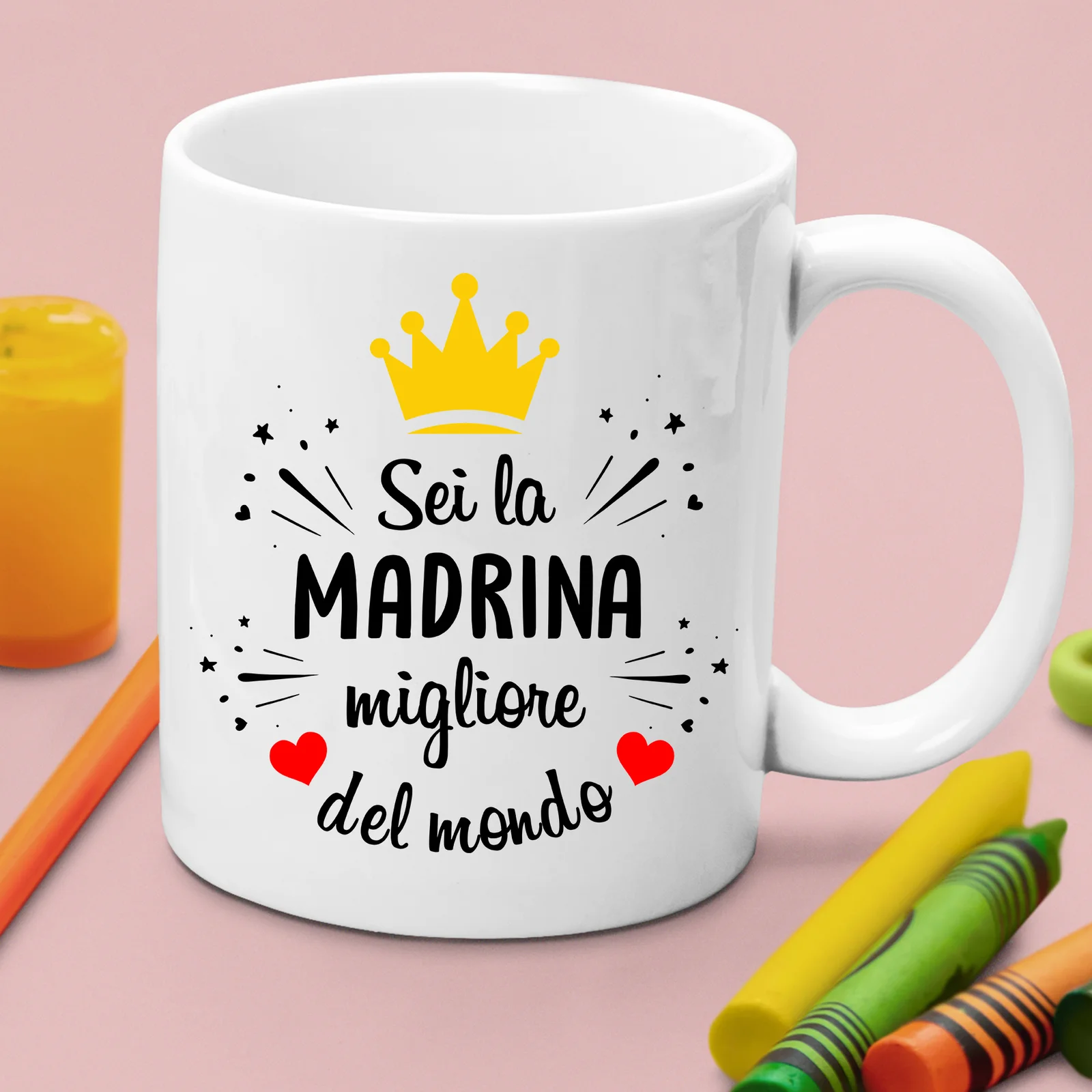 Tazza Madrina Sei la Madrina migliore del mondo Mug 11OZ Idea Regalo Madrina - immagine 4
