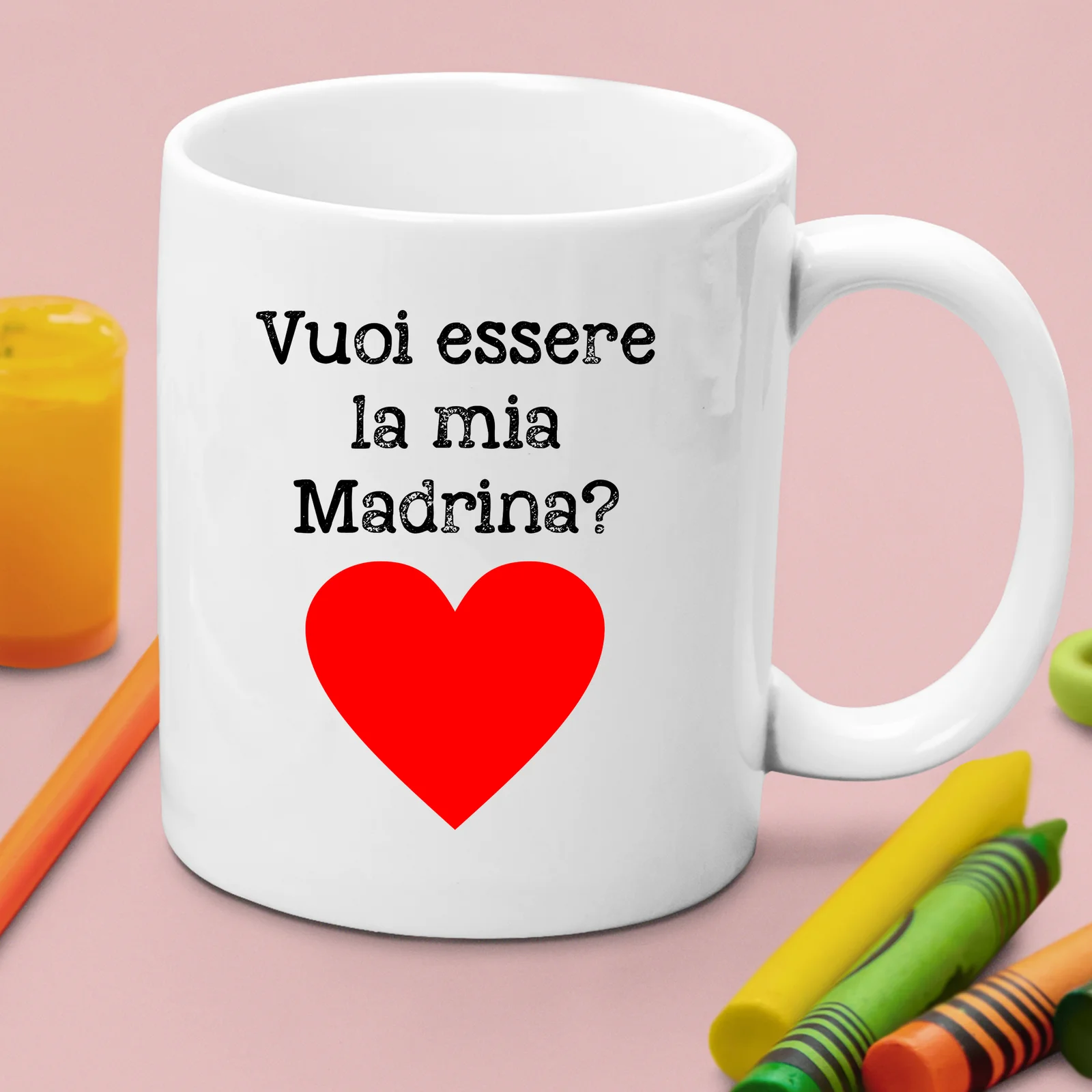 Tazza Madrina Vuoi essere la mia madrina? Mug 11OZ Idea Regalo Madrina - immagine 4
