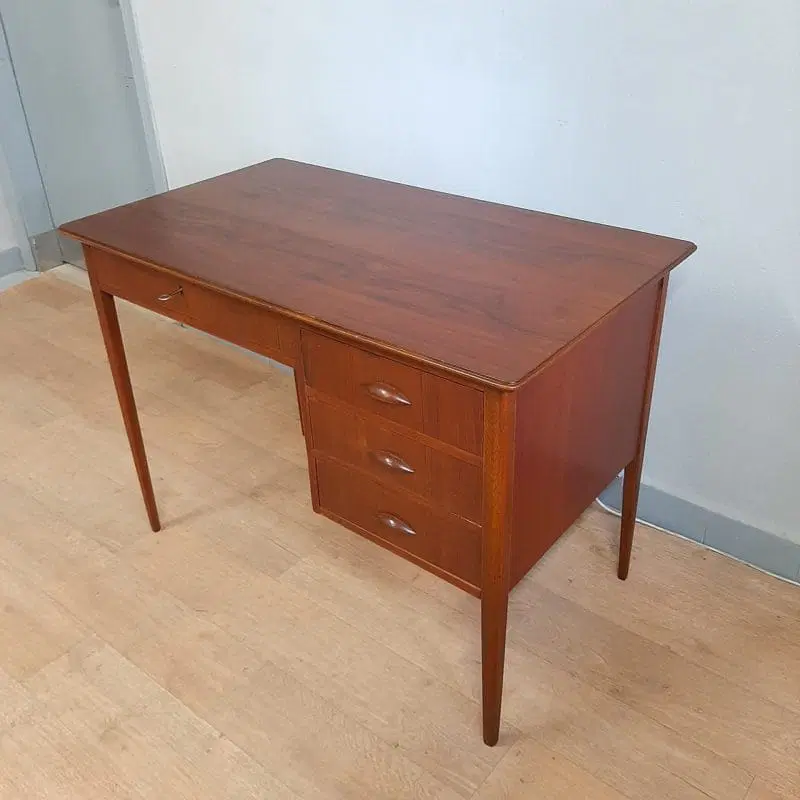 Piccolo scrittoio scrivania in teak , design nordico , originale degli anni ’60 - immagine 3