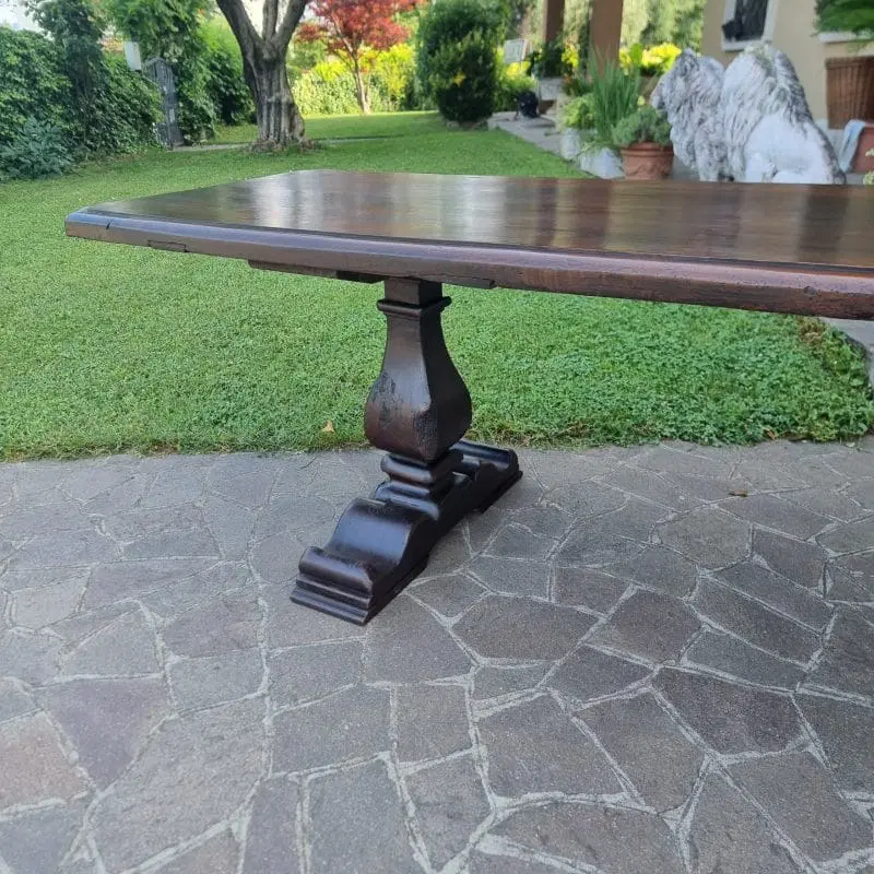 Tavolo fratino in noce del 600 Veneto da monastero - immagine 6