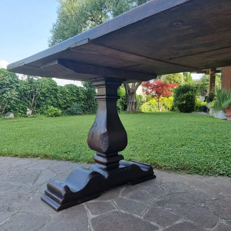 Tavolo fratino in noce del 600 Veneto da monastero - immagine 9