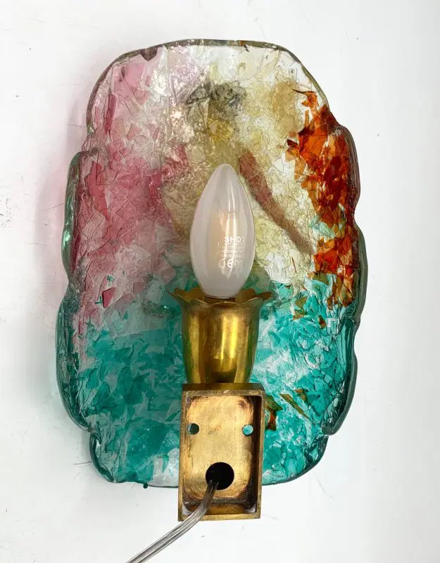 Applique Murano A.V.E.M. vetro stratificato 1950 RARITA’ - immagine 6