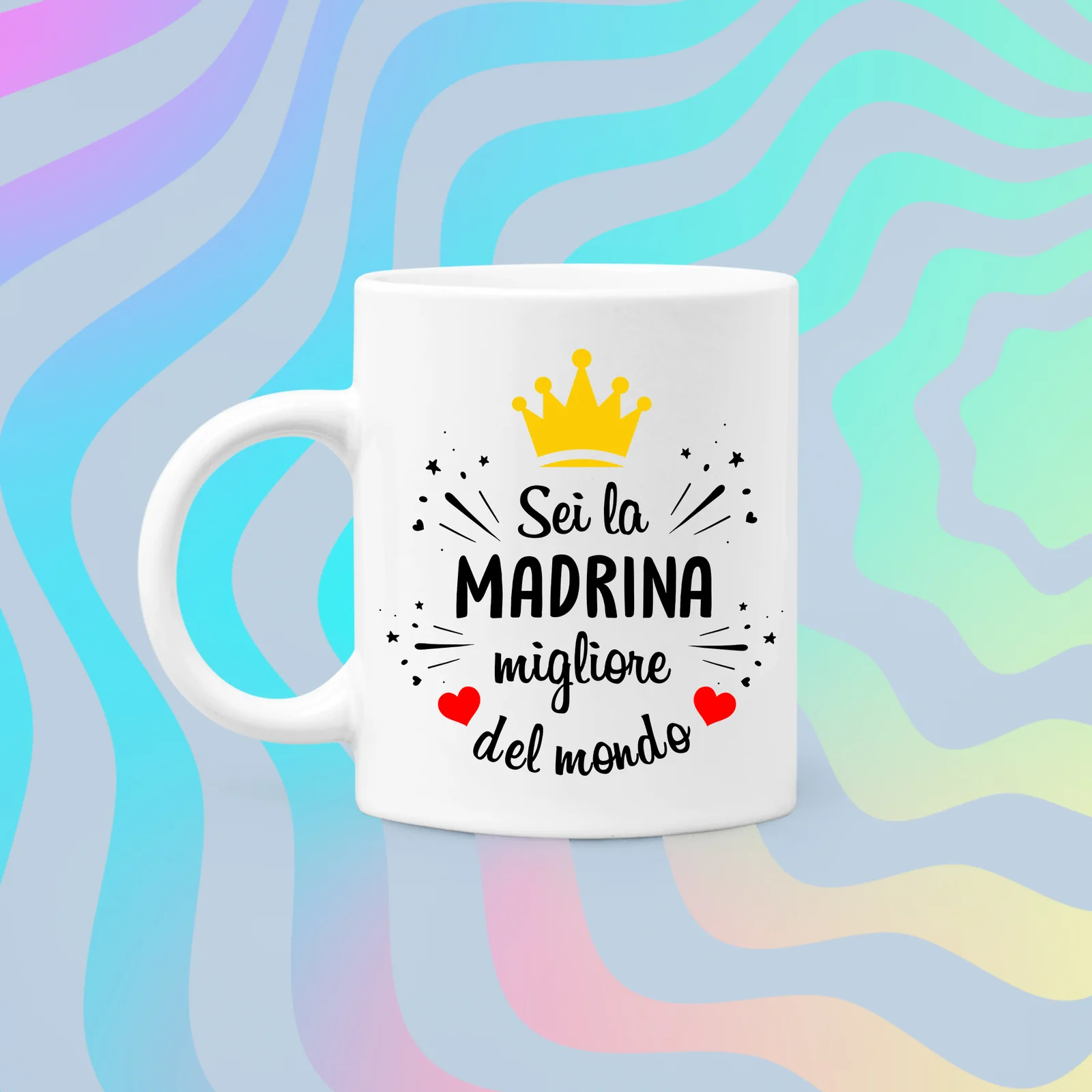 Tazza Madrina Sei la Madrina migliore del mondo Mug 11OZ Idea Regalo Madrina - immagine 5