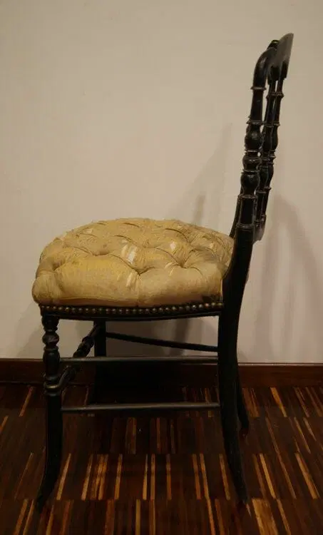 Gruppo di 4 sedie Chiavarine francesi del 1800 - immagine 5