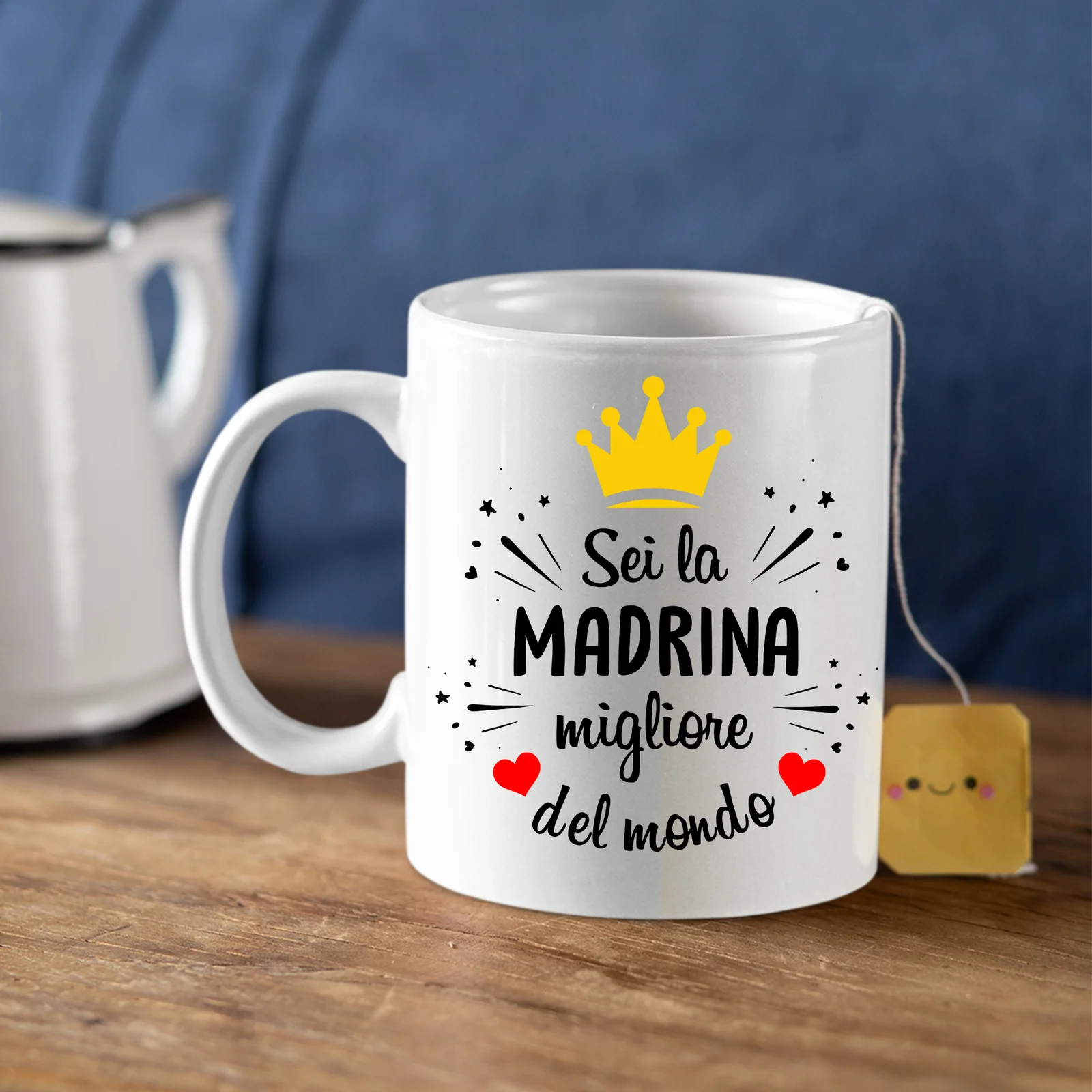 Tazza Madrina Sei la Madrina migliore del mondo Mug 11OZ Idea Regalo Madrina - immagine 6