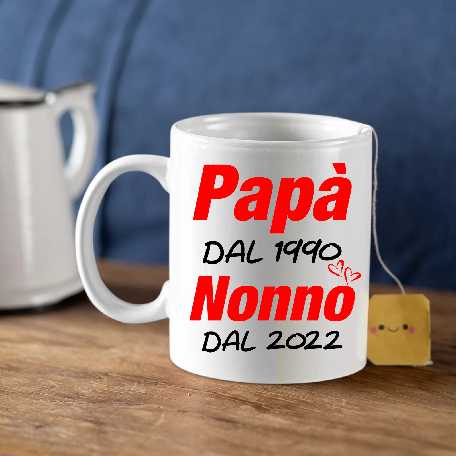 Tazza Nonno PERSONALIZZABILE Papà dal (inserisci anno) Nonno dal (inserisci anno) Idea regalo Nonni Mug 11OZ - immagine 5