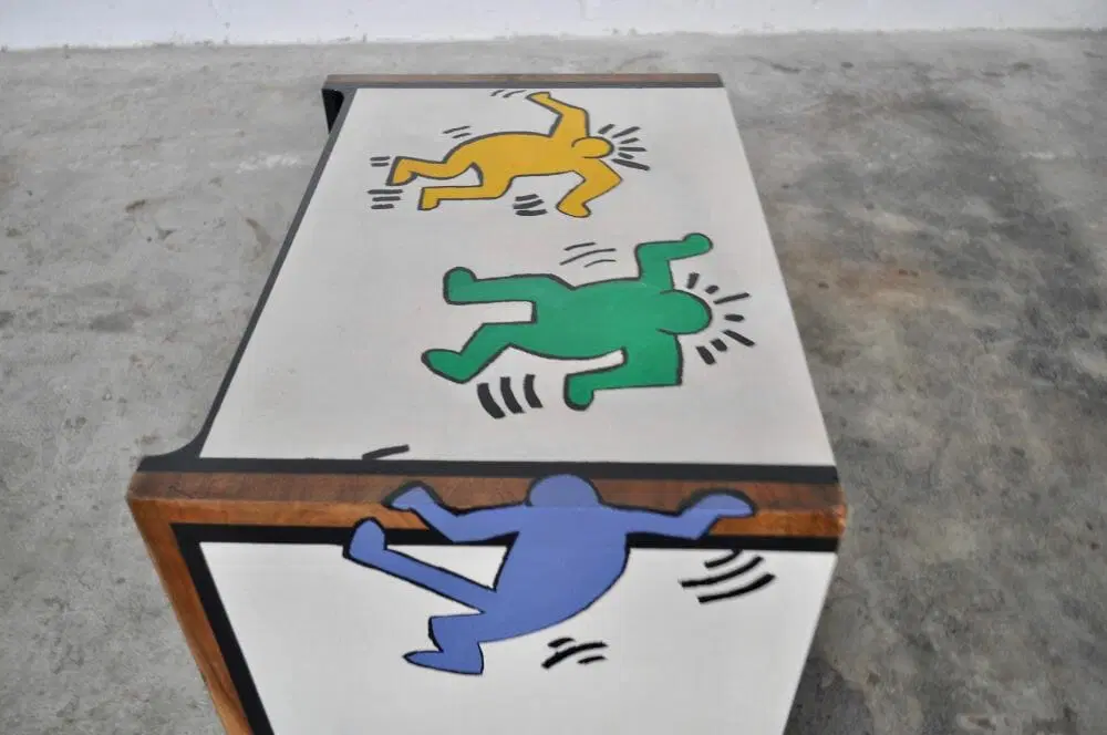 Cassettiere italiane in noce, anni 1980, Set di 2 - immagine 8