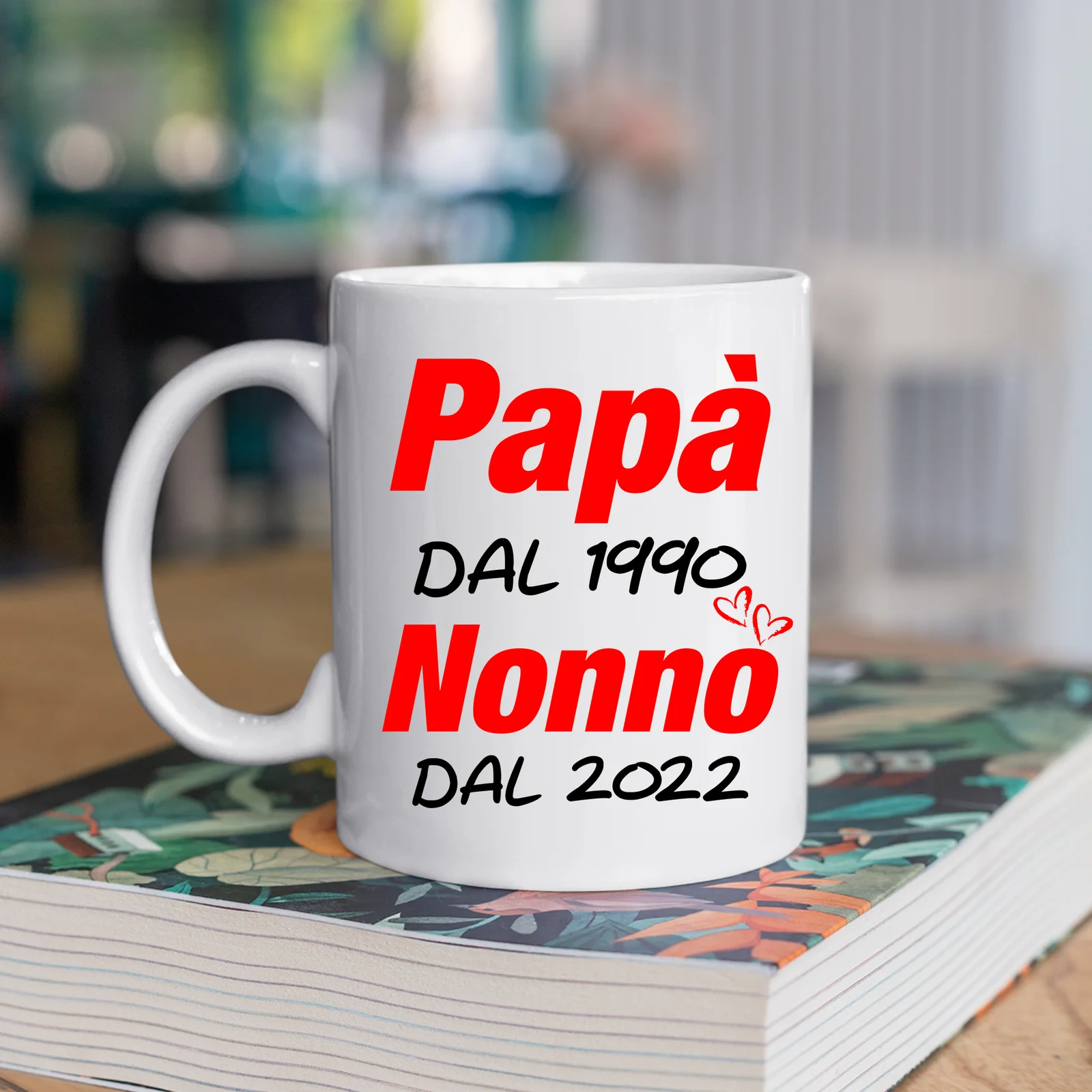 Tazza Nonno PERSONALIZZABILE Papà dal (inserisci anno) Nonno dal (inserisci anno) Idea regalo Nonni Mug 11OZ - immagine 6
