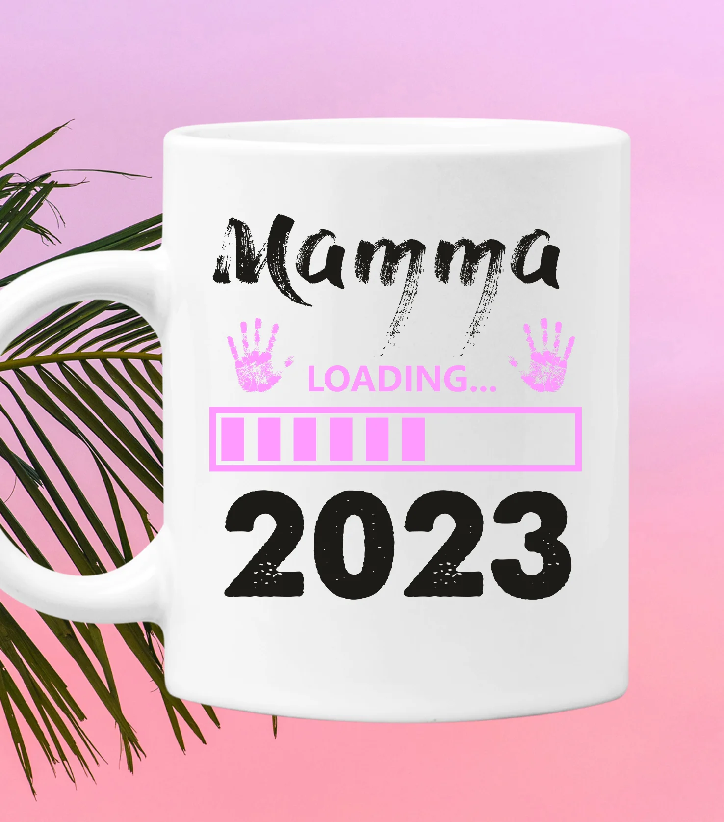 Tazza Mamma Femminuccia Festa della Mamma Loading 2023 Regalo Mamma - immagine 3