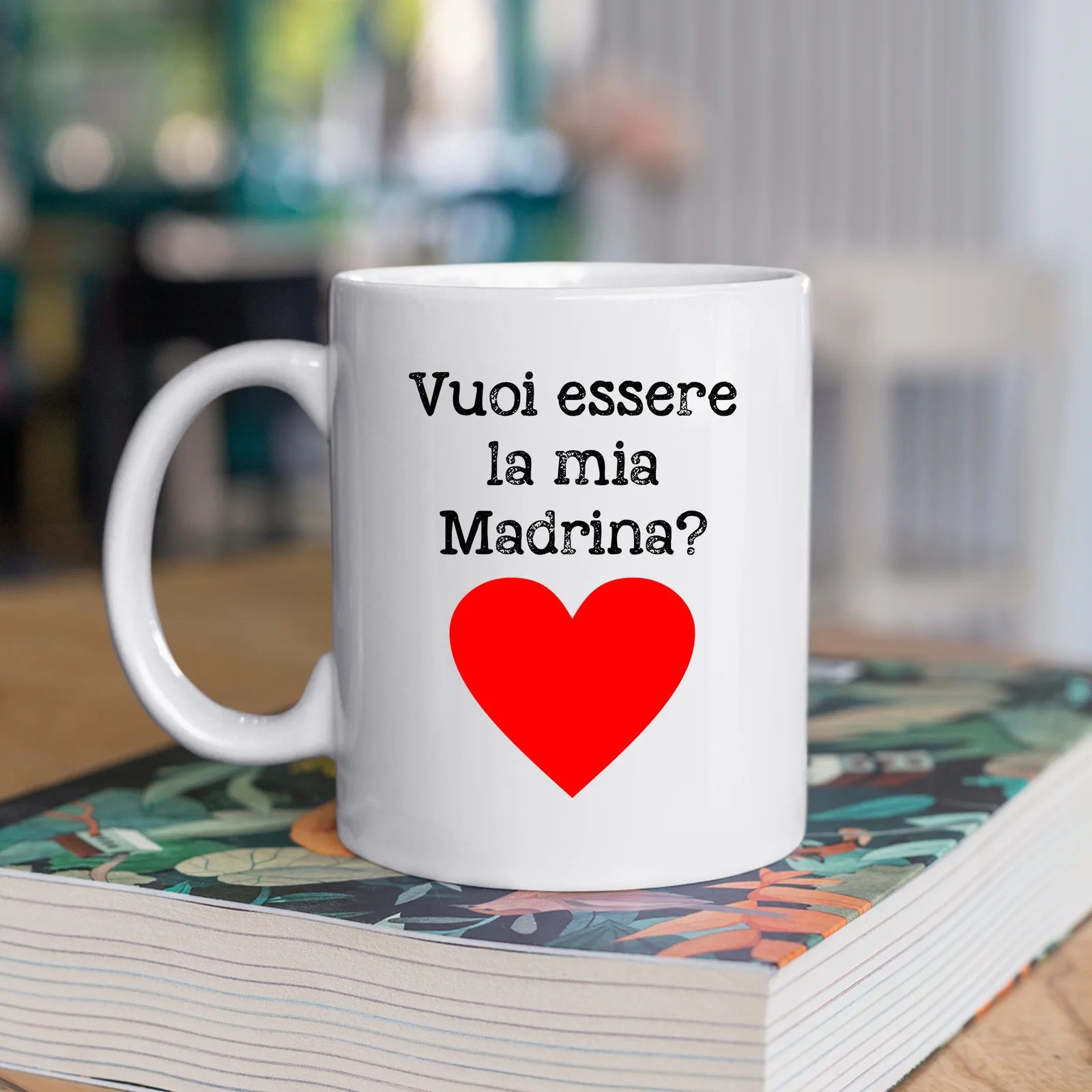 Tazza Madrina Vuoi essere la mia madrina? Mug 11OZ Idea Regalo Madrina - immagine 2
