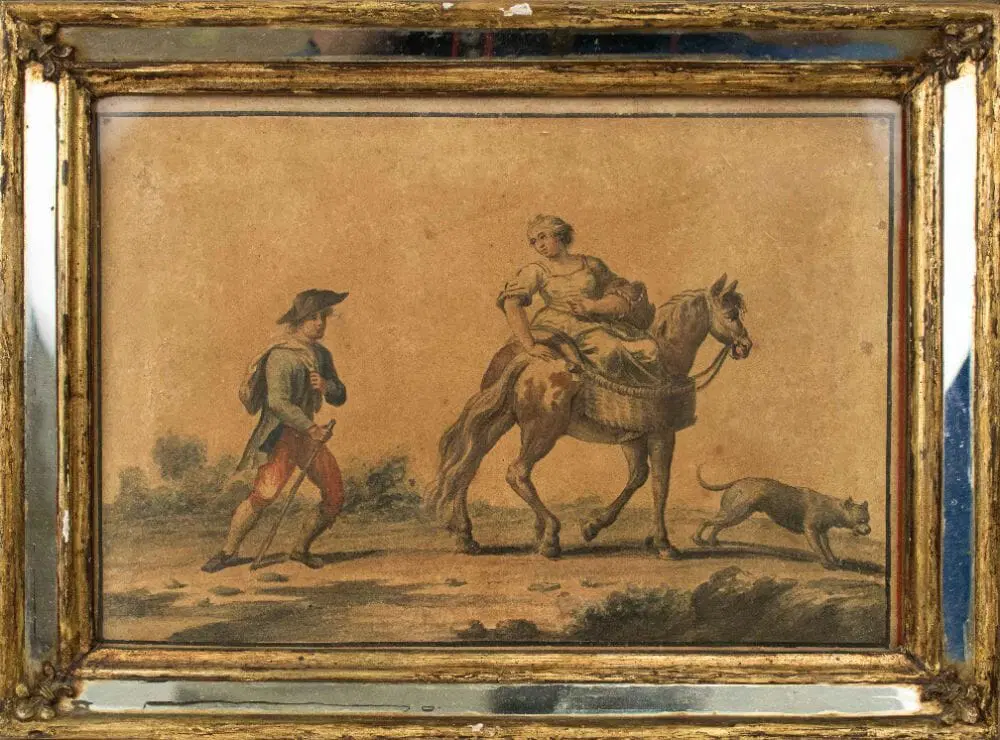 Quattro Scene agresti, Tempera su carta, XVIII secolo - immagine 8