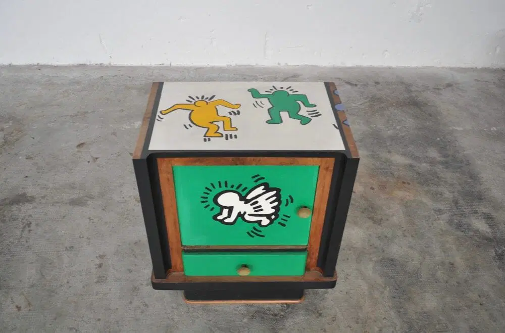 Cassettiere italiane in noce, anni 1980, Set di 2 - immagine 4