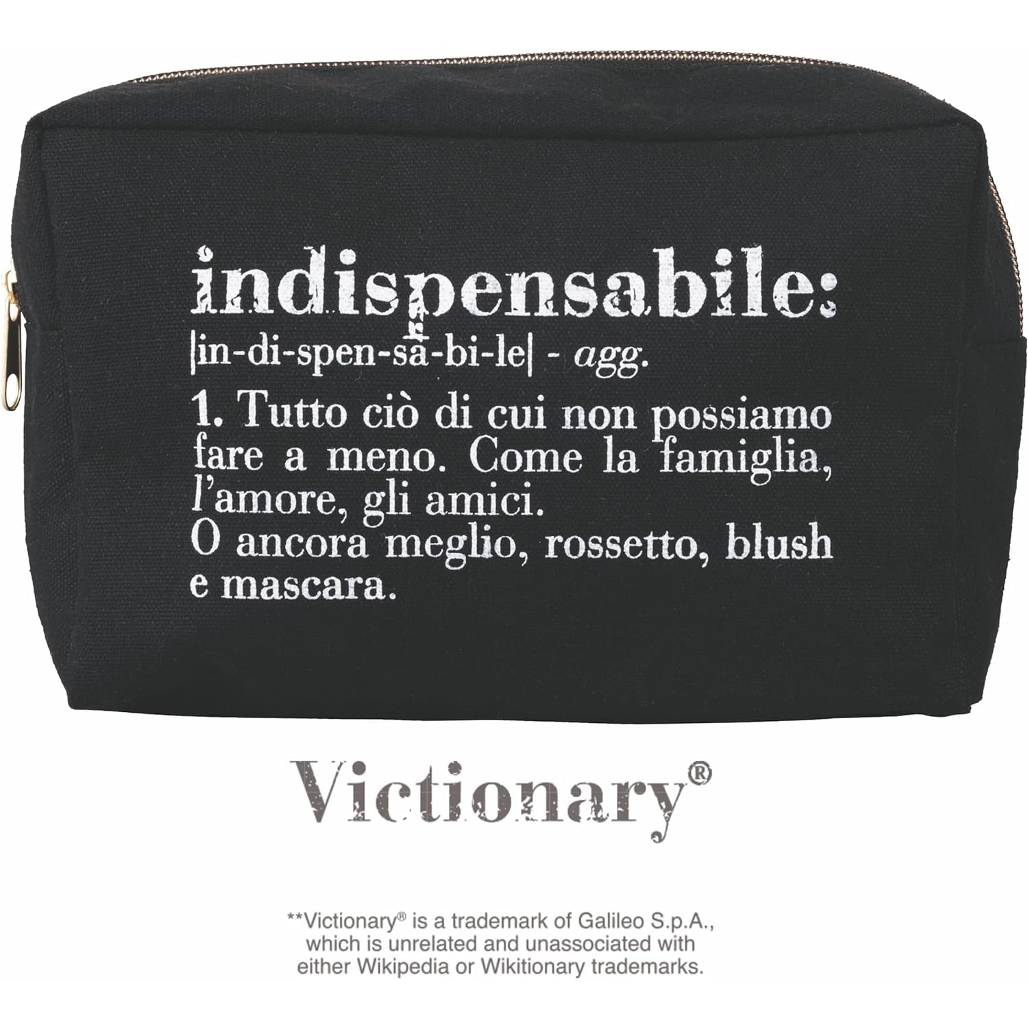 Villa D’Este Home Tivoli Pochette Victionary INDISPENSABILE Nera con Zip - immagine 2