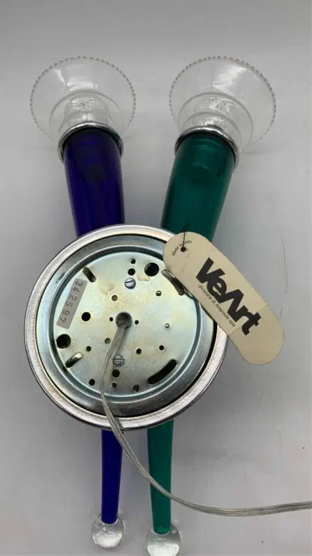 Applique singola – lampada da parete VeArt vetreria artistica Murano 1980 doppio - immagine 6