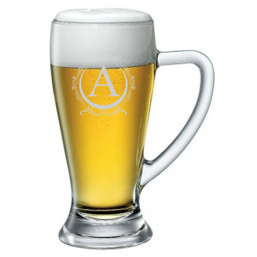 Boccale da Birra 38 cl con Incisione Iniziale – Seleziona la tua Iniziale – Idea regalo - immagine 3