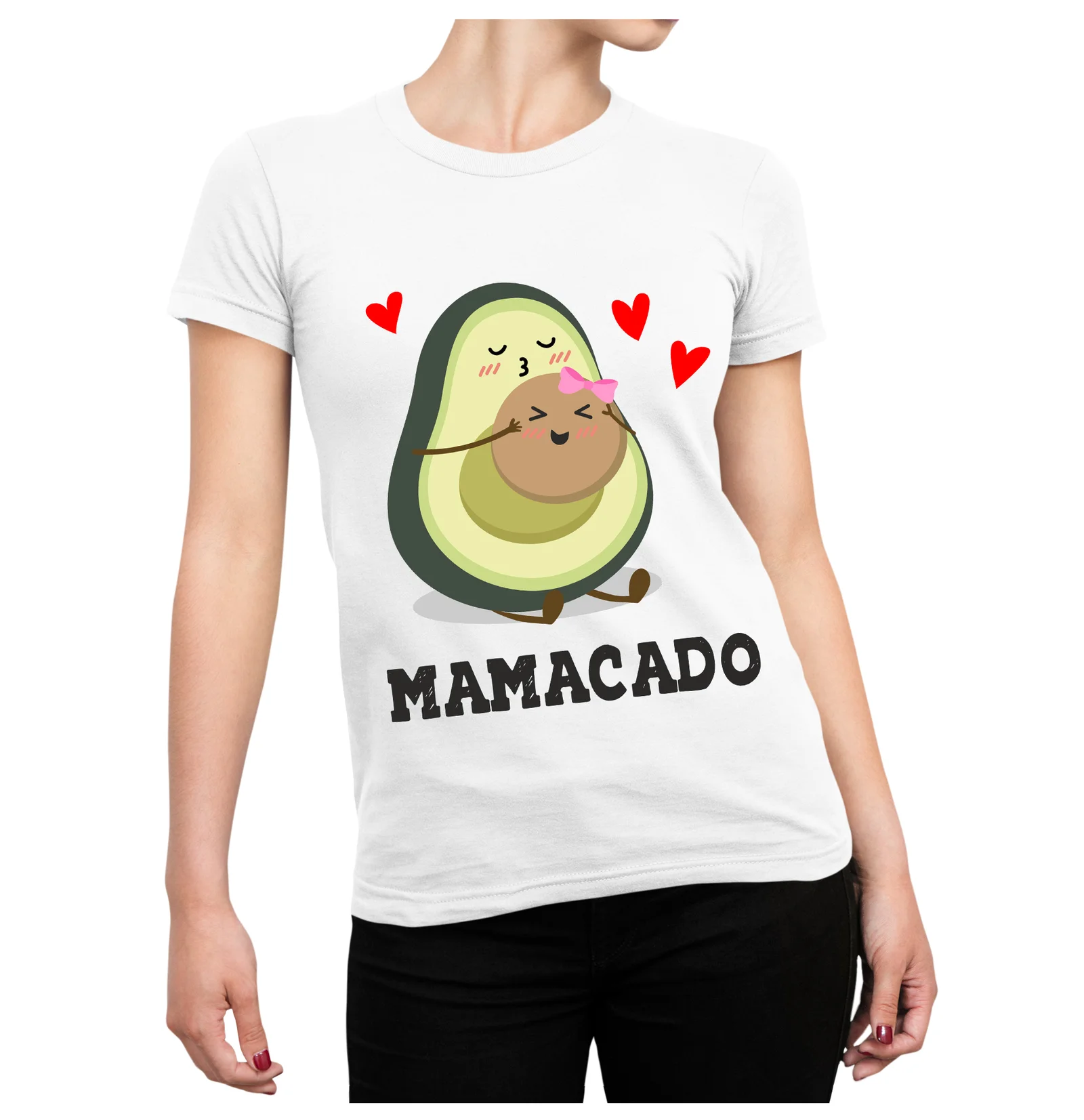 Tshirt Gravidanza Mamacado Bacio Avocado divertente carino – Idea Regalo divertente