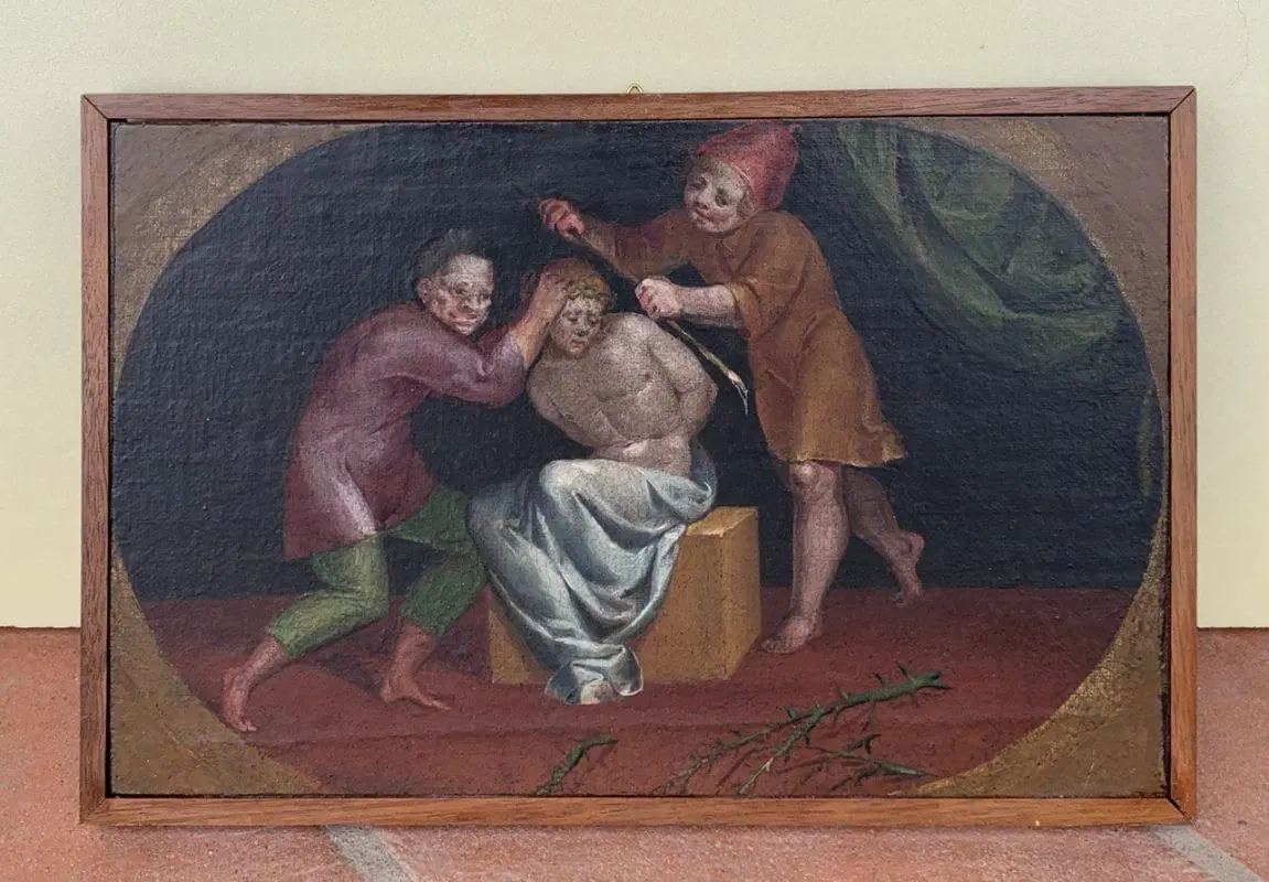 Pittore italiano (XVI sec.) – Cristo deriso. - immagine 4