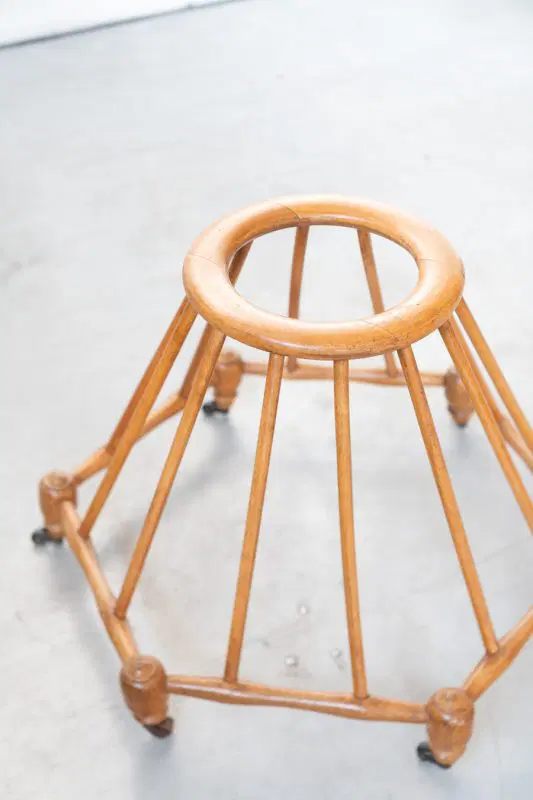 Vintage Beechwood Baby Walker, 1940s/1950s - immagine 3