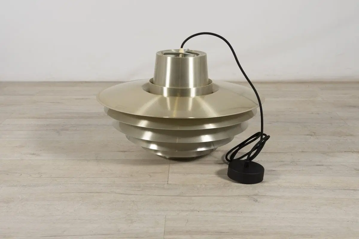 Mid-Century Danish Verona Pendant Lamp by Svend Middelboe for Nordisk Solar, 1970s - immagine 3