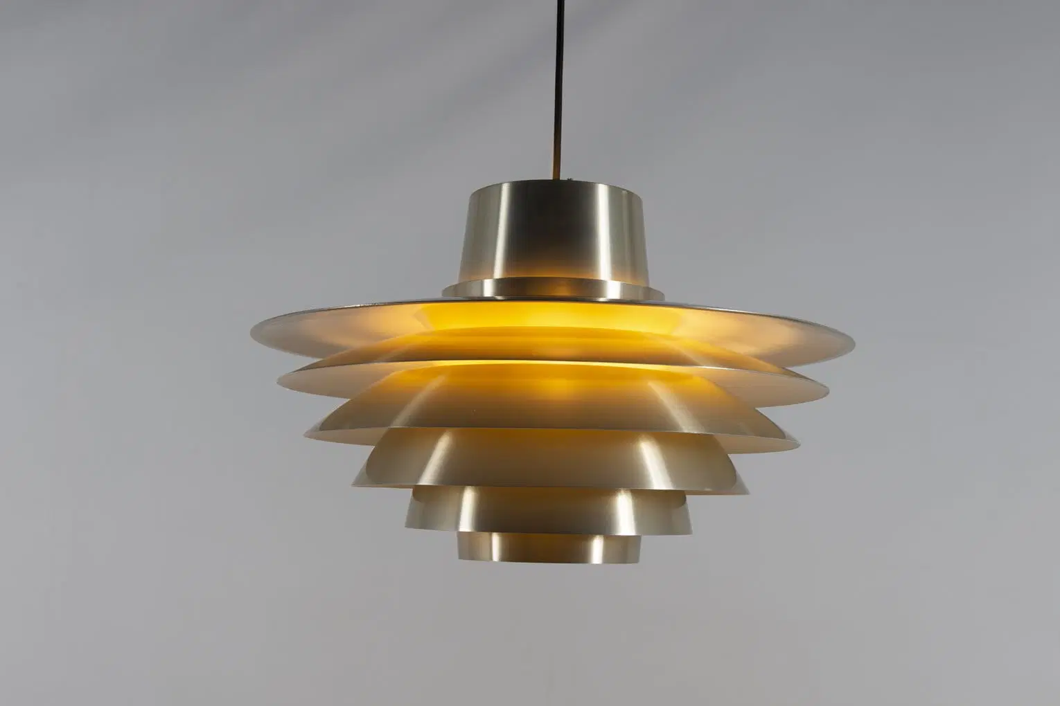 Mid-Century Danish Verona Pendant Lamp by Svend Middelboe for Nordisk Solar, 1970s - immagine 2