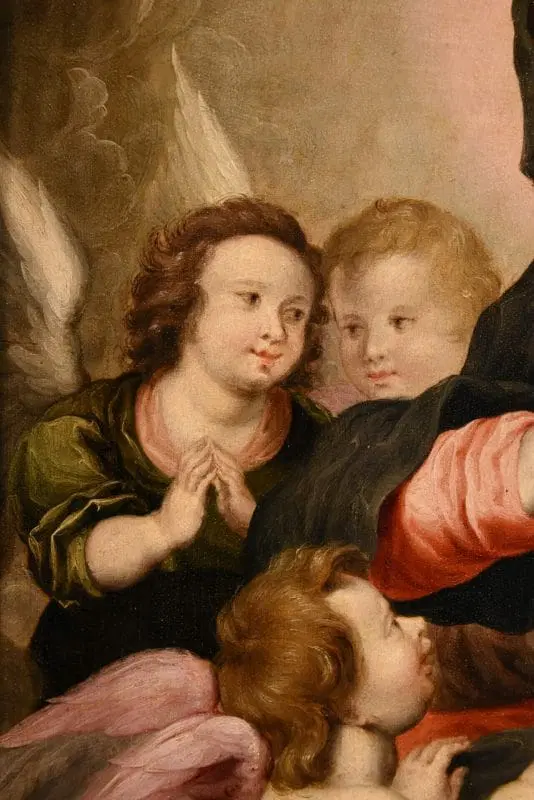 Madonna con Bambino e tre angeli, Hendrick van Balen (Anversa 1575 – 1632) bottega - immagine 9