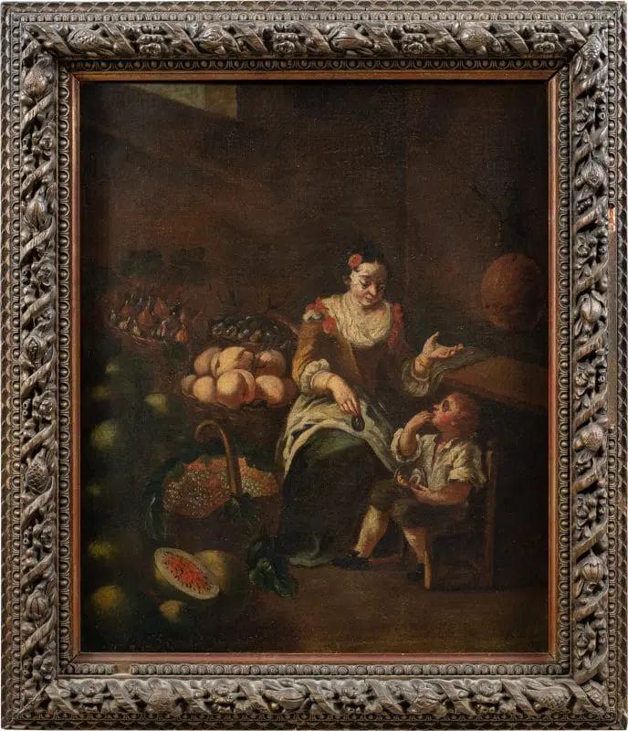 Pittore italiano (XVIII sec.) – La fruttarola.
