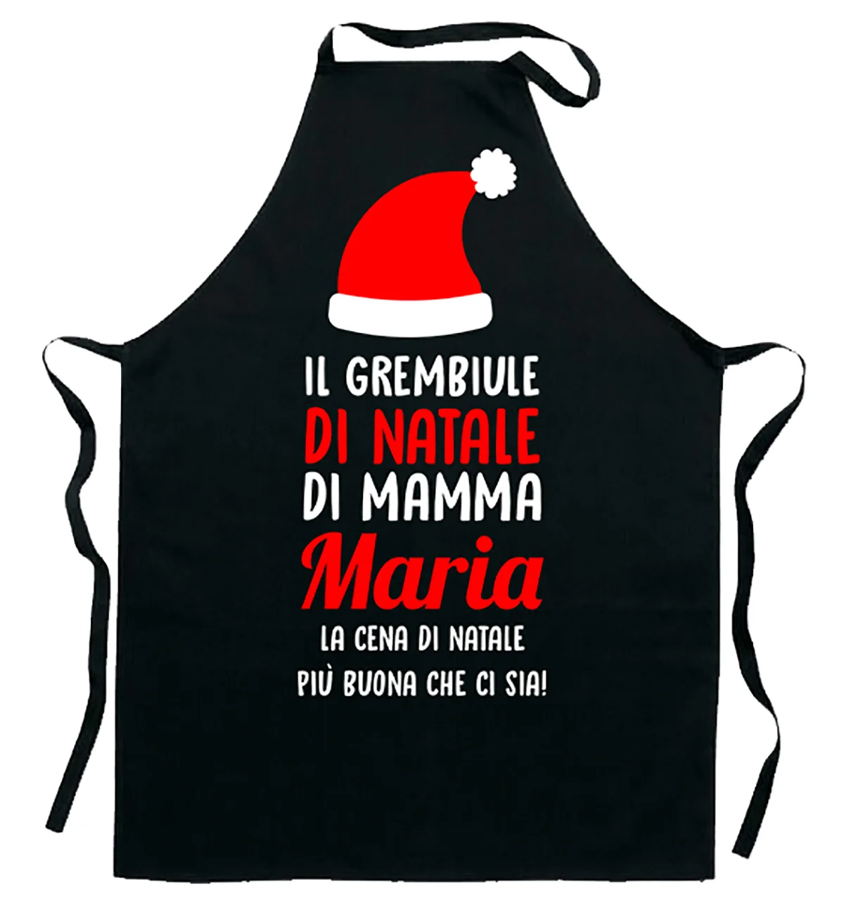 Grembiule da Cucina PERSONALIZZABILE Natale Natalizio divertente La cena di Natale più buona che ci sia Idea Regalo