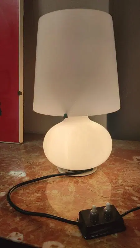 Lampada da tavolo Max Ingrand per Fontana Arte mod 1853 piccola anni 70 - immagine 4