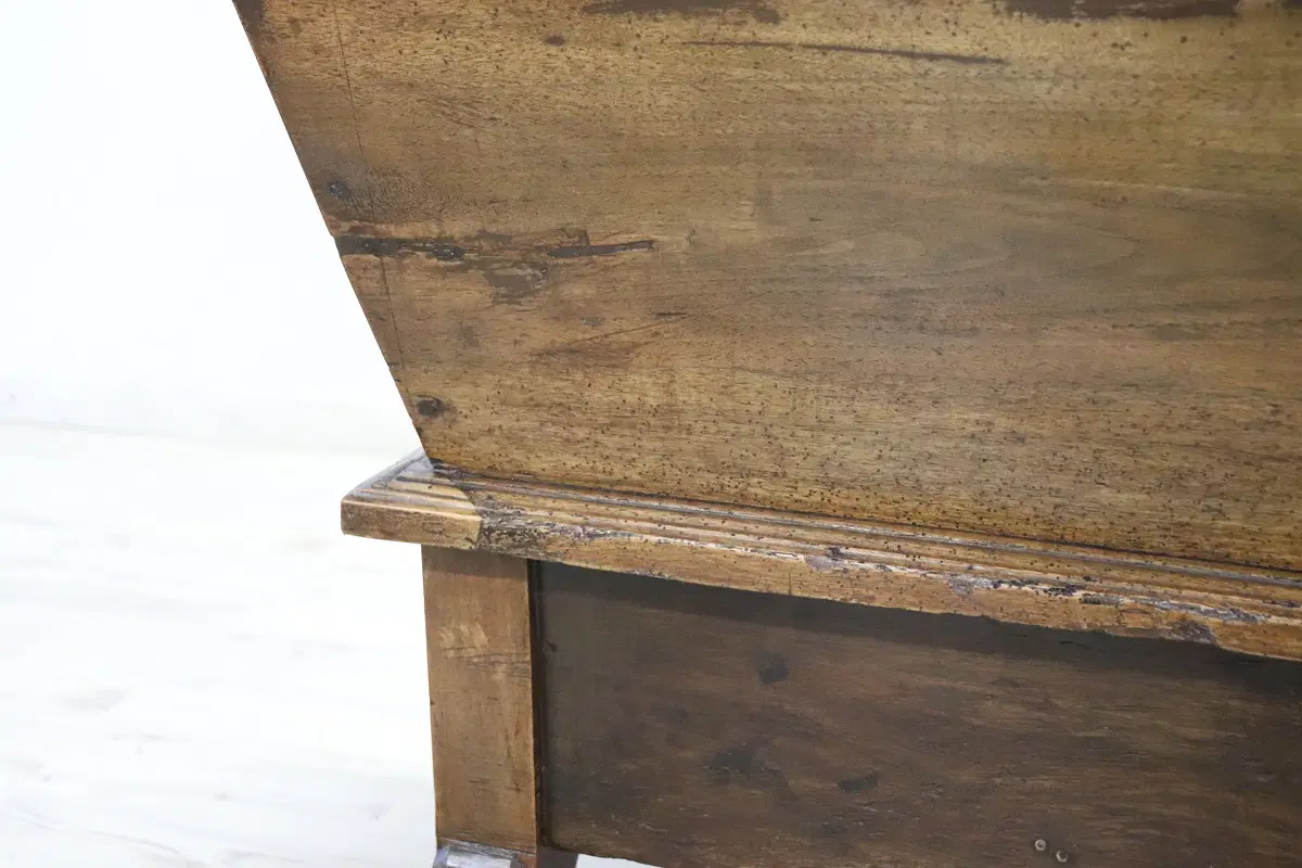 Antica madia in pioppo massello restaurata, secolo XIX - immagine 7
