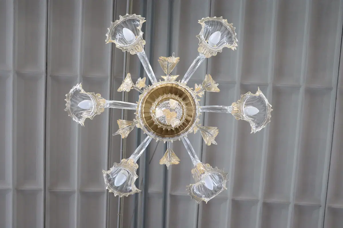 Lampadario 6 luci, Murano marchio la Murrina - immagine 6