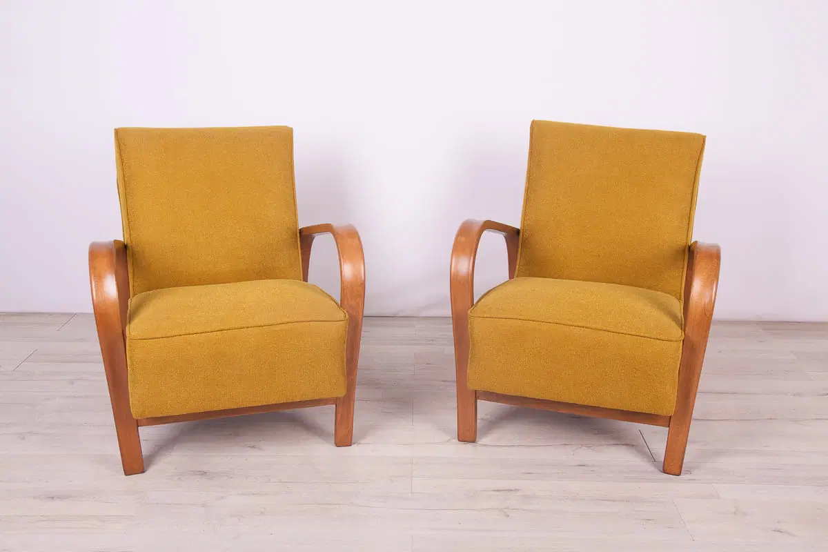 Beech Armchairs by Karel Kozelka & Antonin Kropacek, 1940s, Set of 2