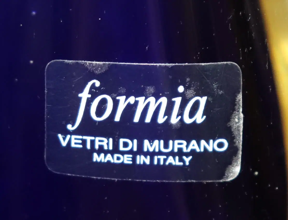 Murano anni ’70, vaso in vetro artistico vetreria Formia - immagine 5