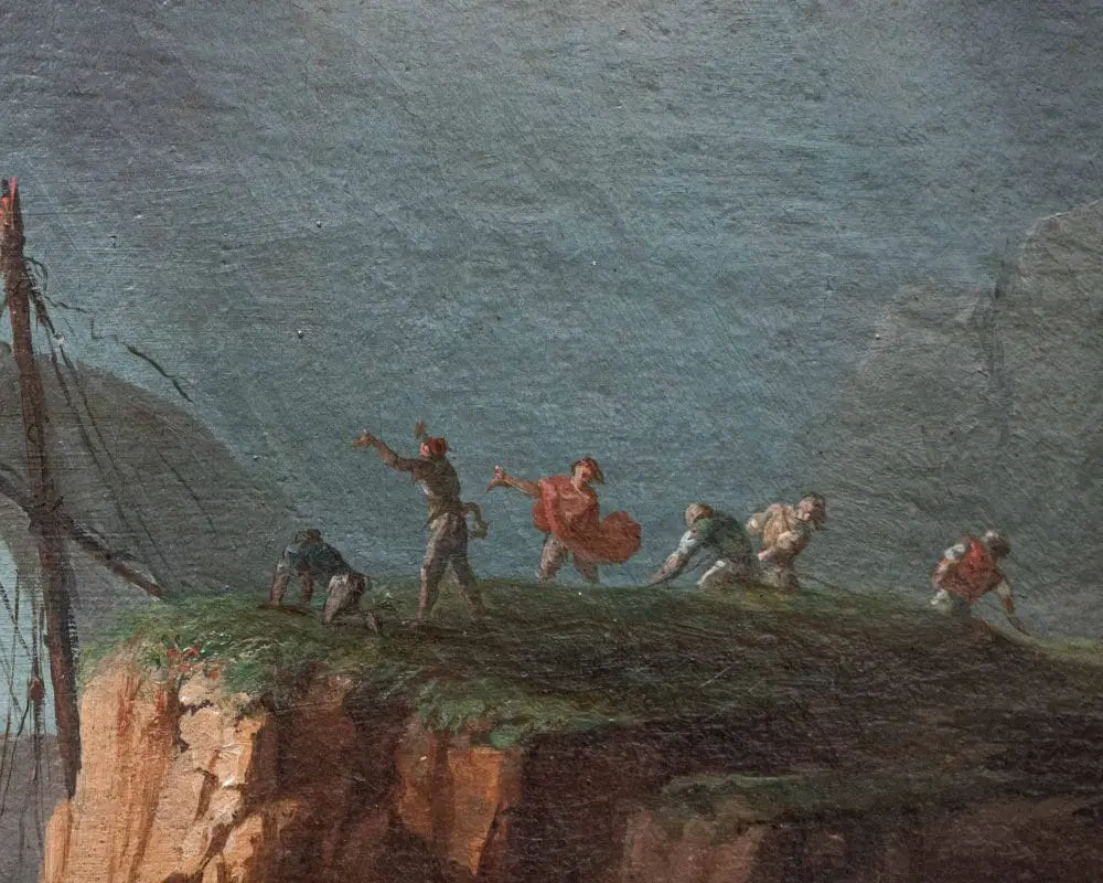 Francesco Fidanza (Roma, 1747- Milano, 1819) Marina in Tempesta - immagine 6