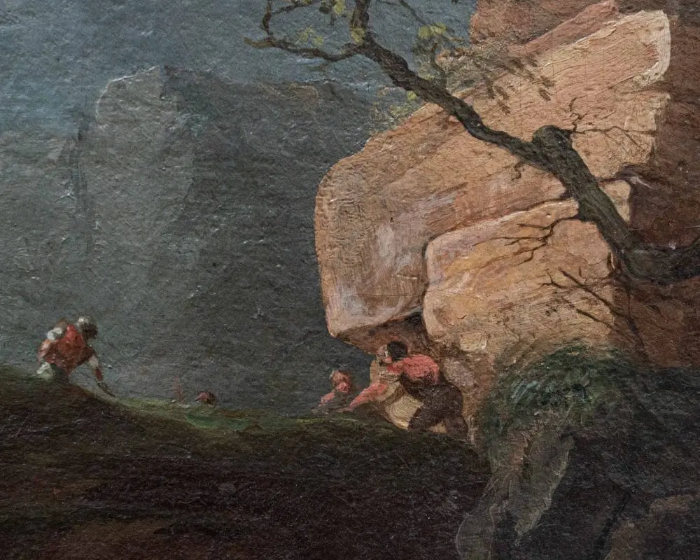 Francesco Fidanza (Roma, 1747- Milano, 1819) Marina in Tempesta - immagine 5