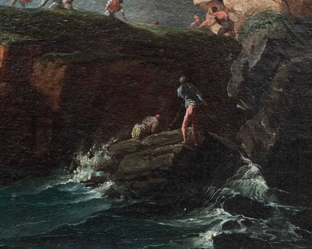 Francesco Fidanza (Roma, 1747- Milano, 1819) Marina in Tempesta - immagine 4