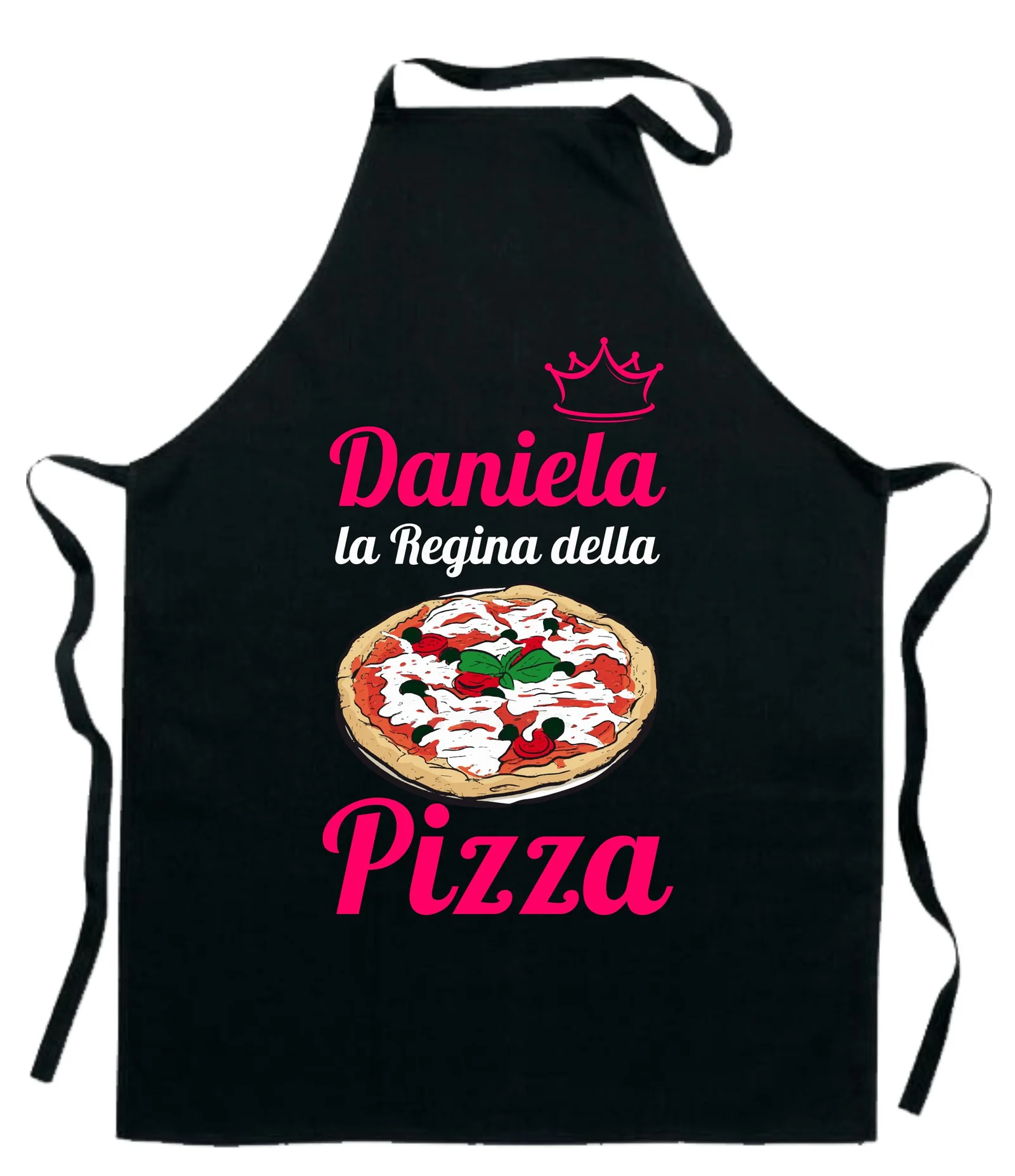 Grembiule da Cucina Personalizzabile con Nome La Regina della Pizza