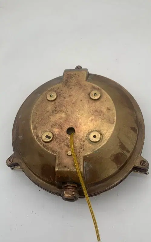 Plafoniera o applique navale Foresti e Suardi in bronzo made in italy - immagine 2