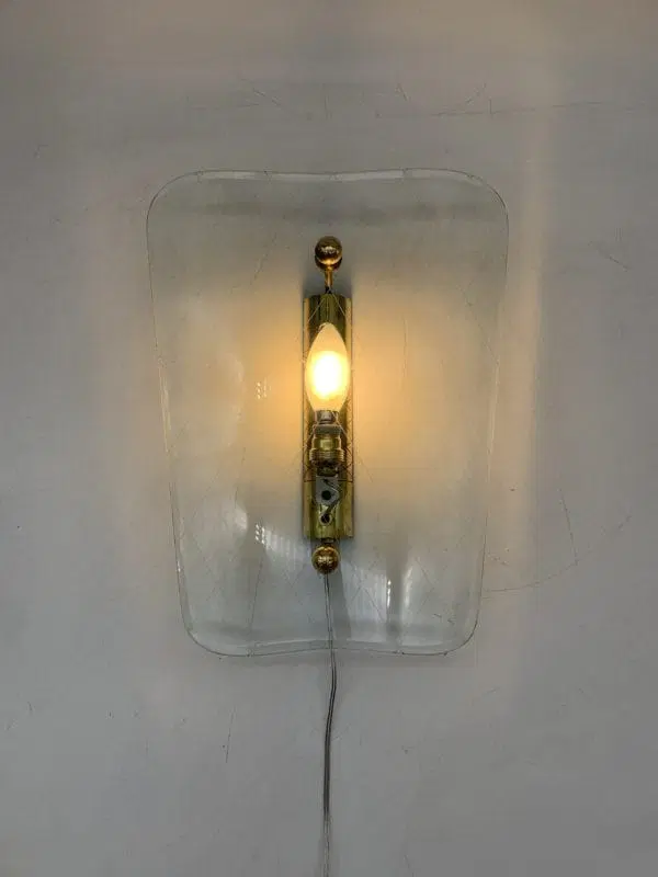 Coppia applique Fontana Arte made in italy lampade da parete