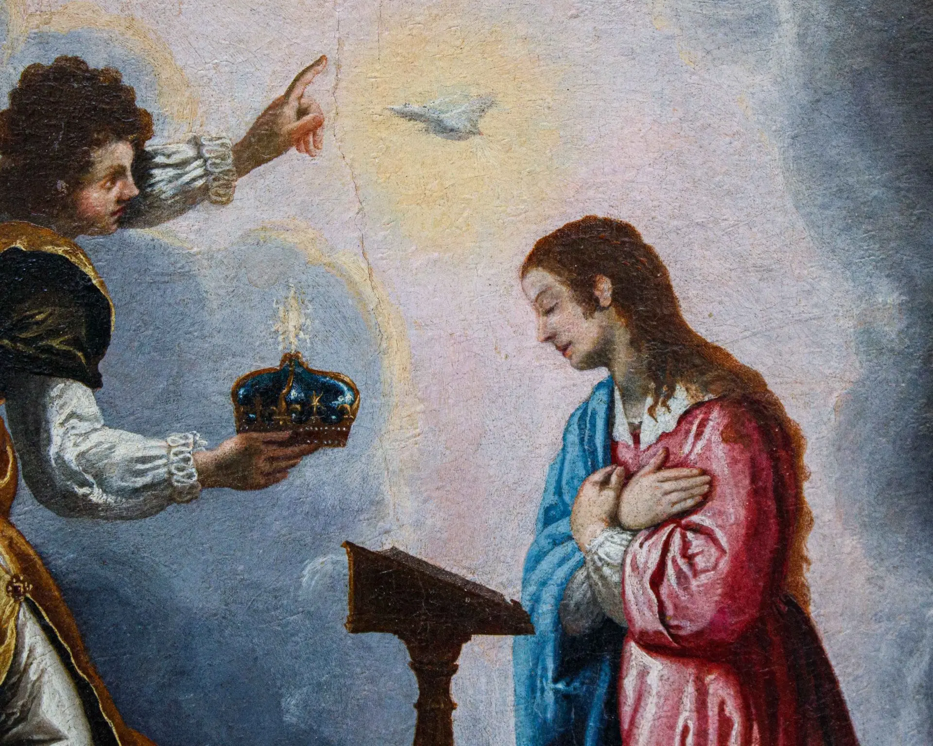 XVII secolo, Scuola Spagnola, Annunciazione - immagine 4