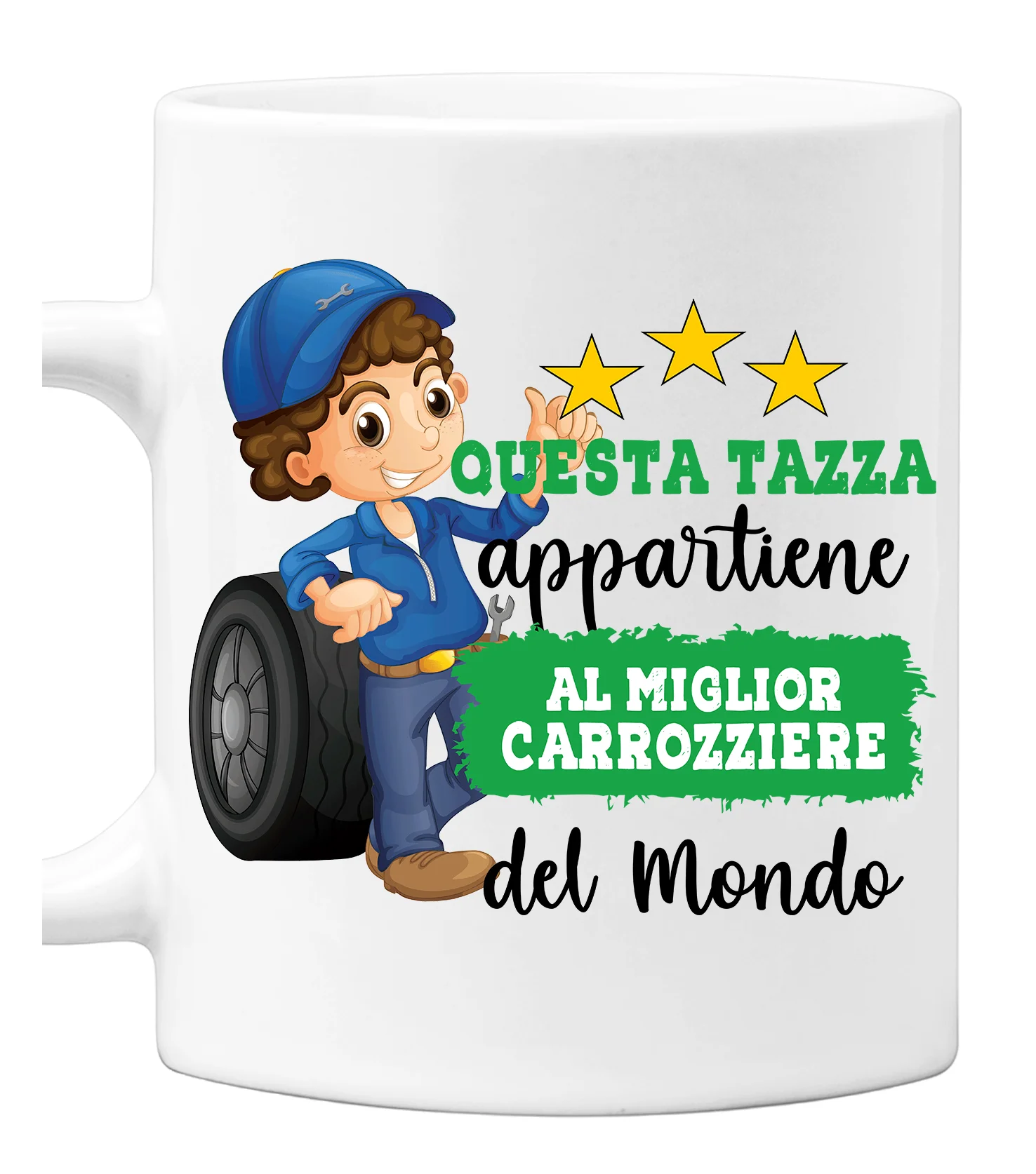 Tazza Carrozziere Mestieri divertenti Questa tazza appartiene al migliore al mondo Idea regalo