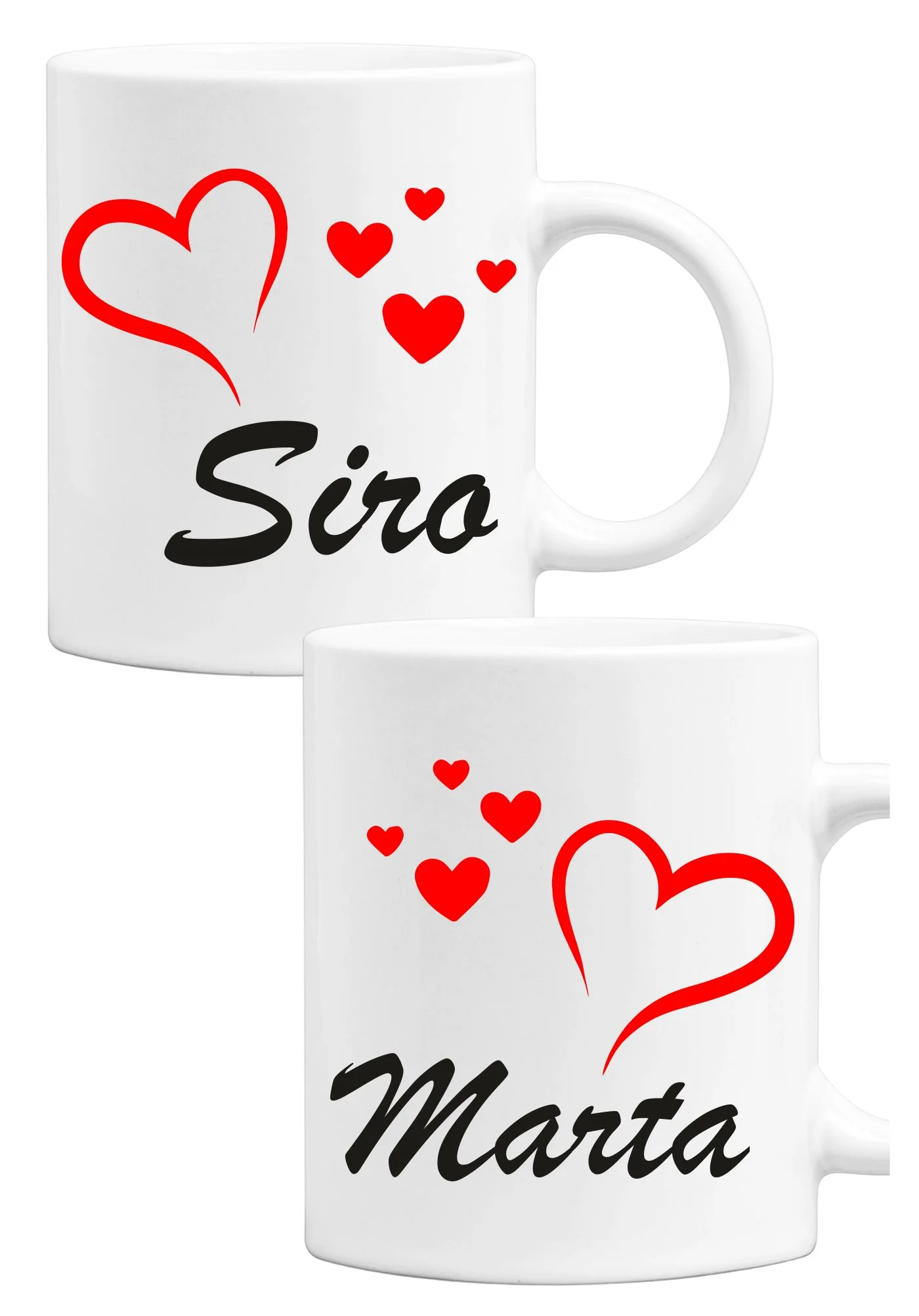 Coppia Tazze Mug Sanvalentino Personalizzabile Love Couple Personalizza con nome Amore Innamorati Fidanzati Regalo Lui e Lei